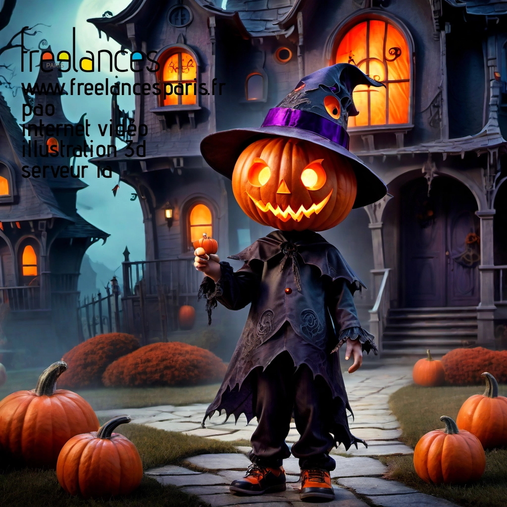 Pao mise en page internet vidéo illustration 3d serveur IA générative AI freelance paris studio de création magazines rj86kgq0